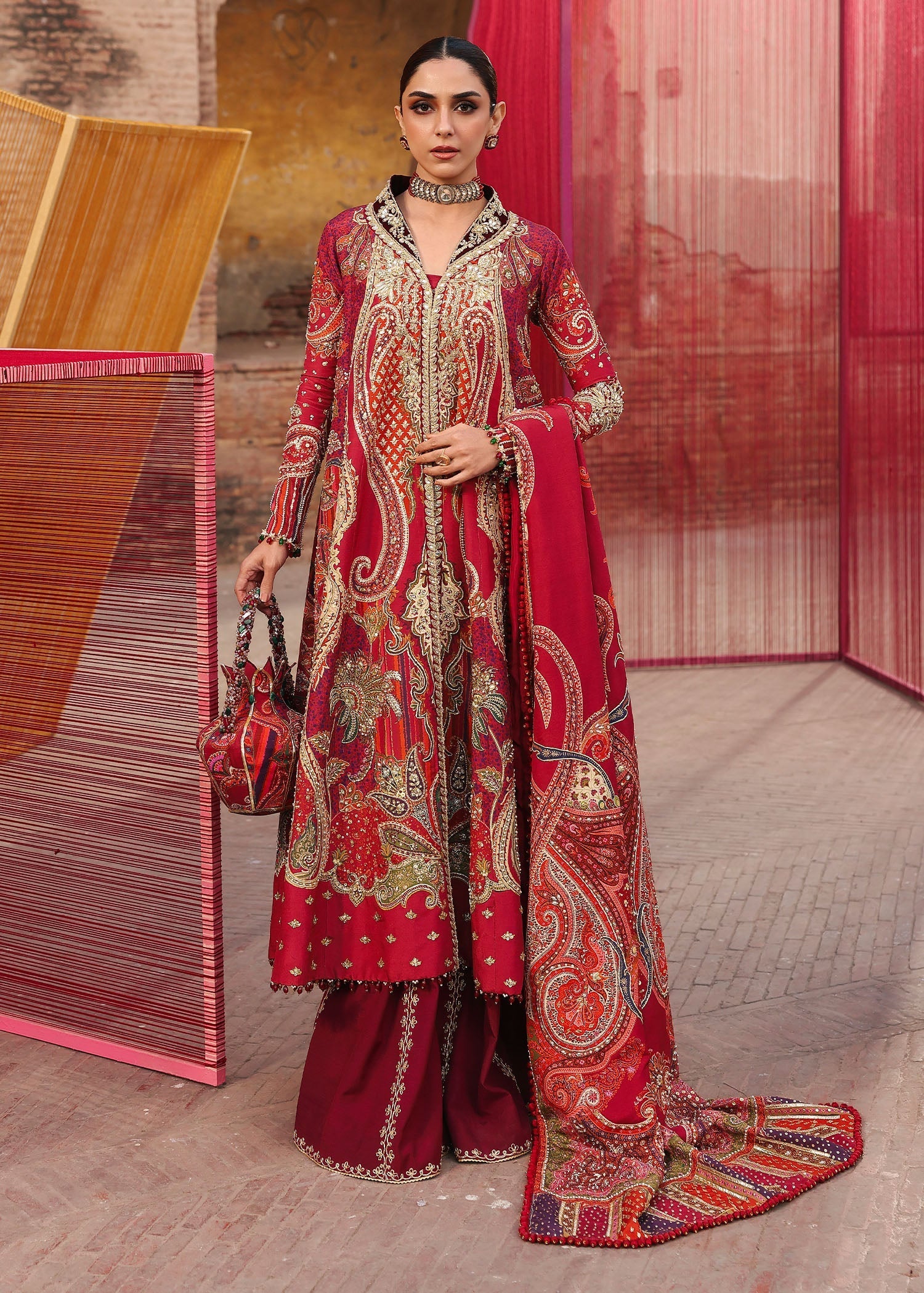 Crimson | Jhilmil Wedding Formals | DAMINI