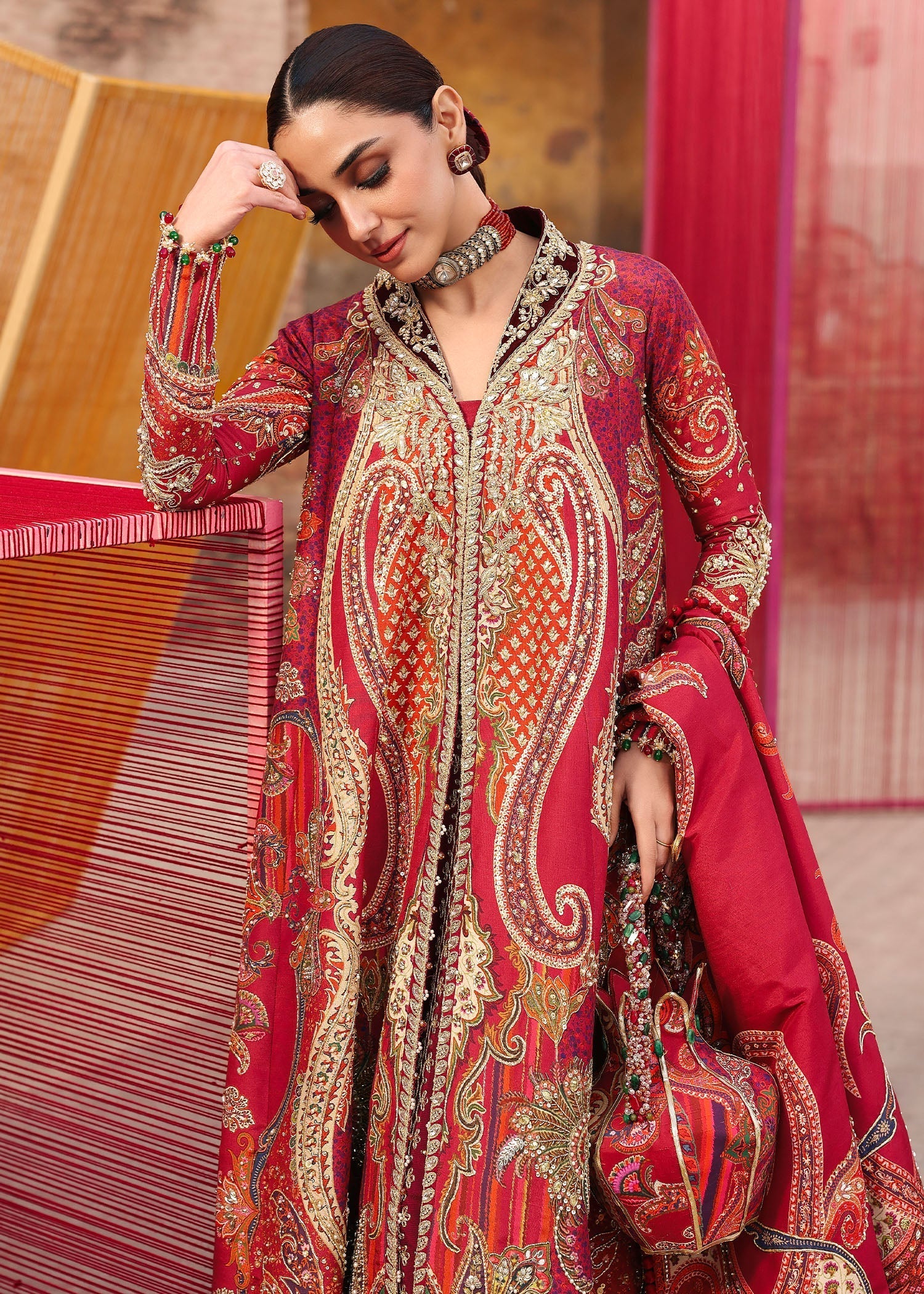 Crimson | Jhilmil Wedding Formals | DAMINI