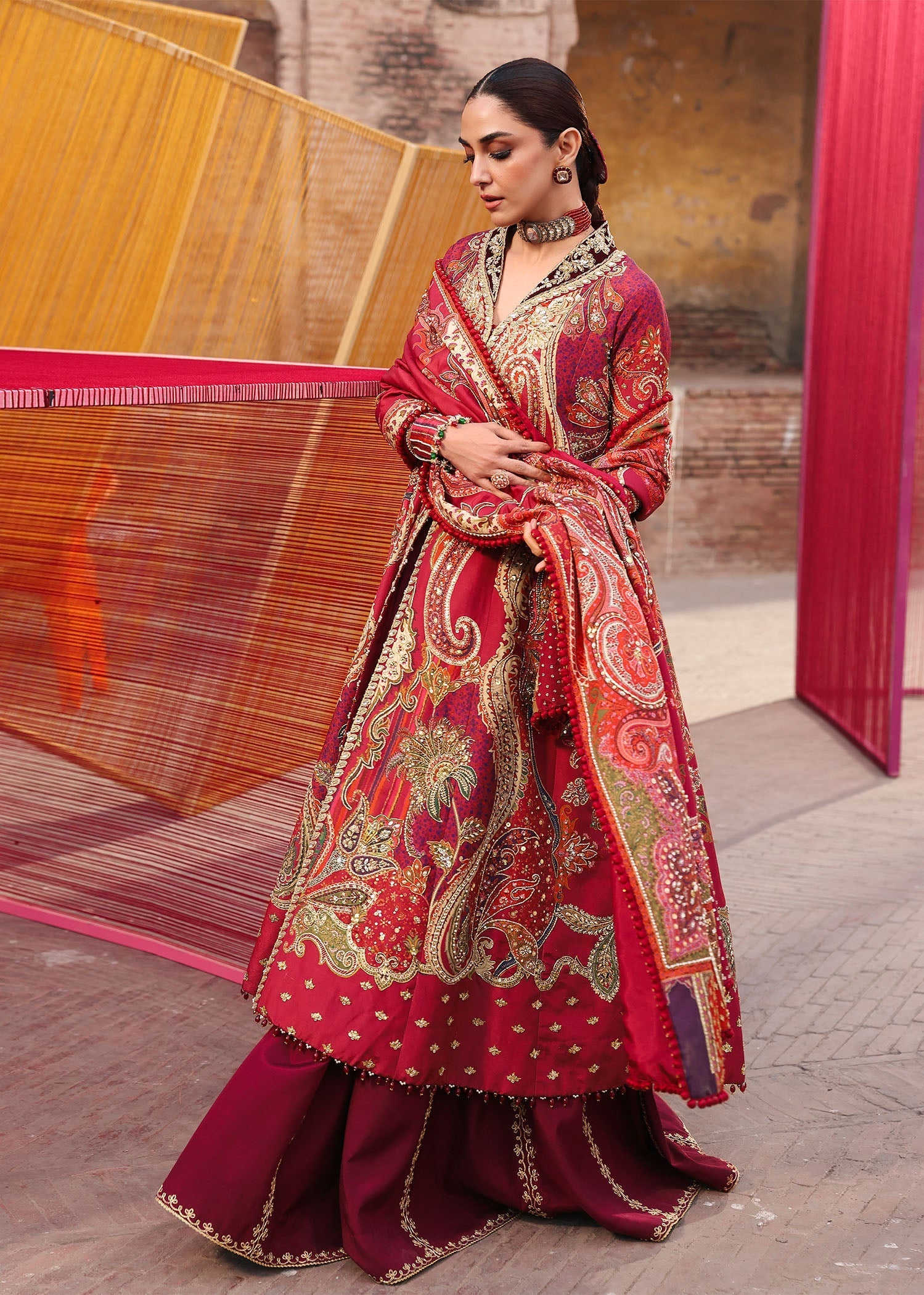 Crimson | Jhilmil Wedding Formals | DAMINI