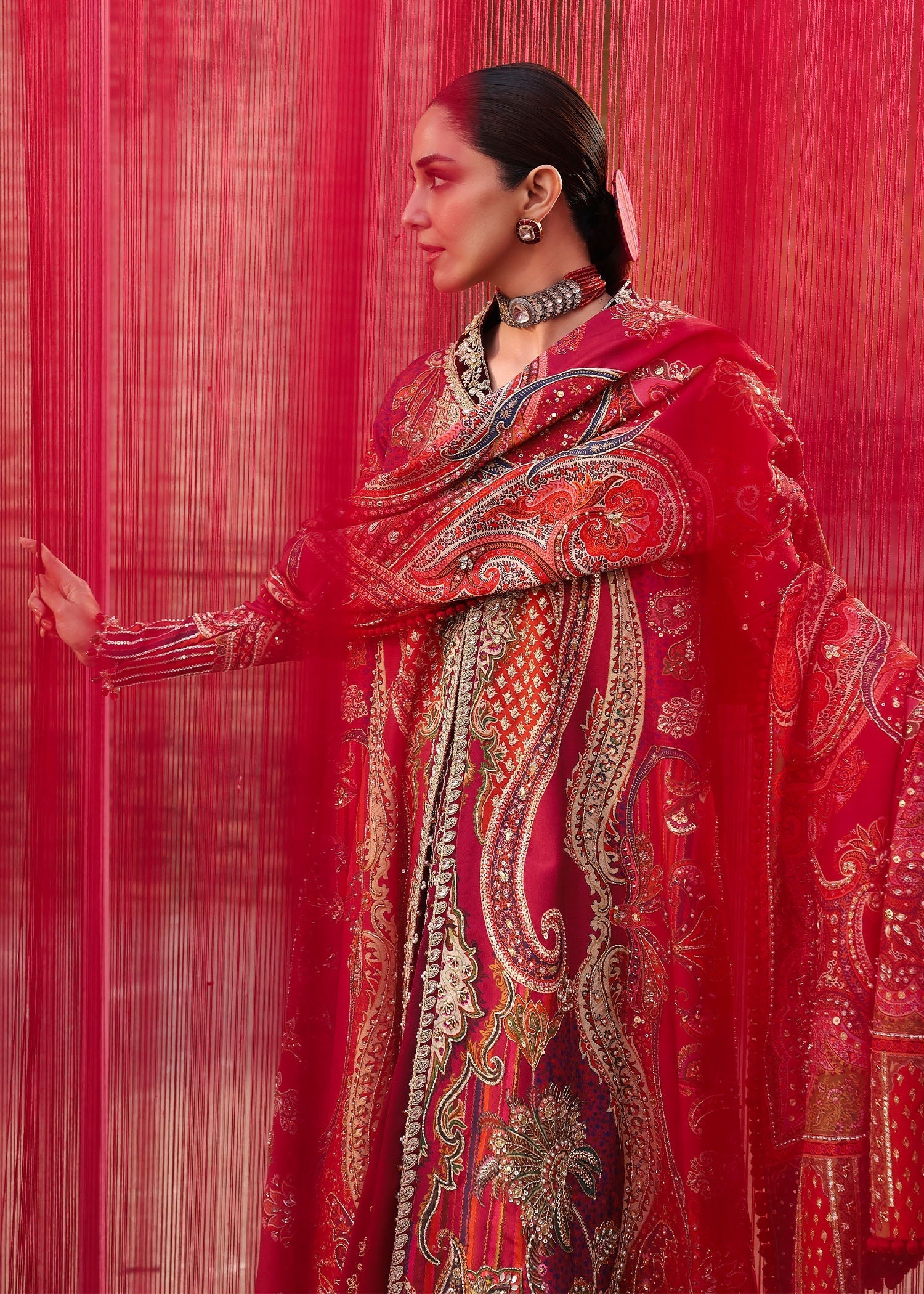 Crimson | Jhilmil Wedding Formals | DAMINI