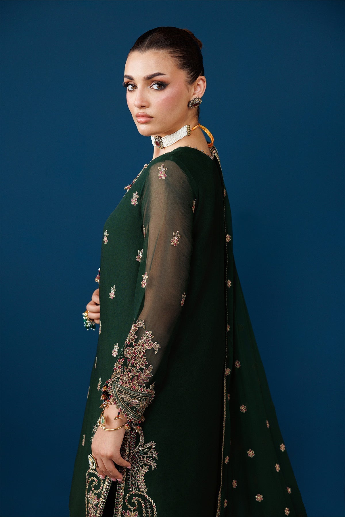 Alizeh | Dua Formals 26 | AF-DUA-3032-Regal Green