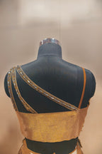 Contemporary All Gold Designer Lehenga in Organza - Luxe Ethnic Ensemble