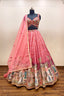 Pink Lehenga with Extensive Intricate Embroidery - Designer Bridal Ensemble
