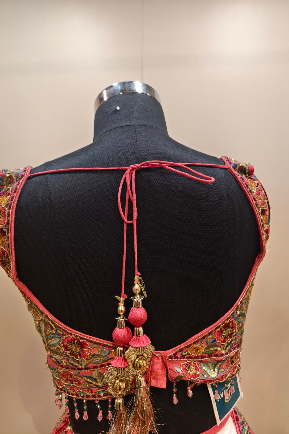 Pink Lehenga with Extensive Intricate Embroidery - Designer Bridal Ensemble