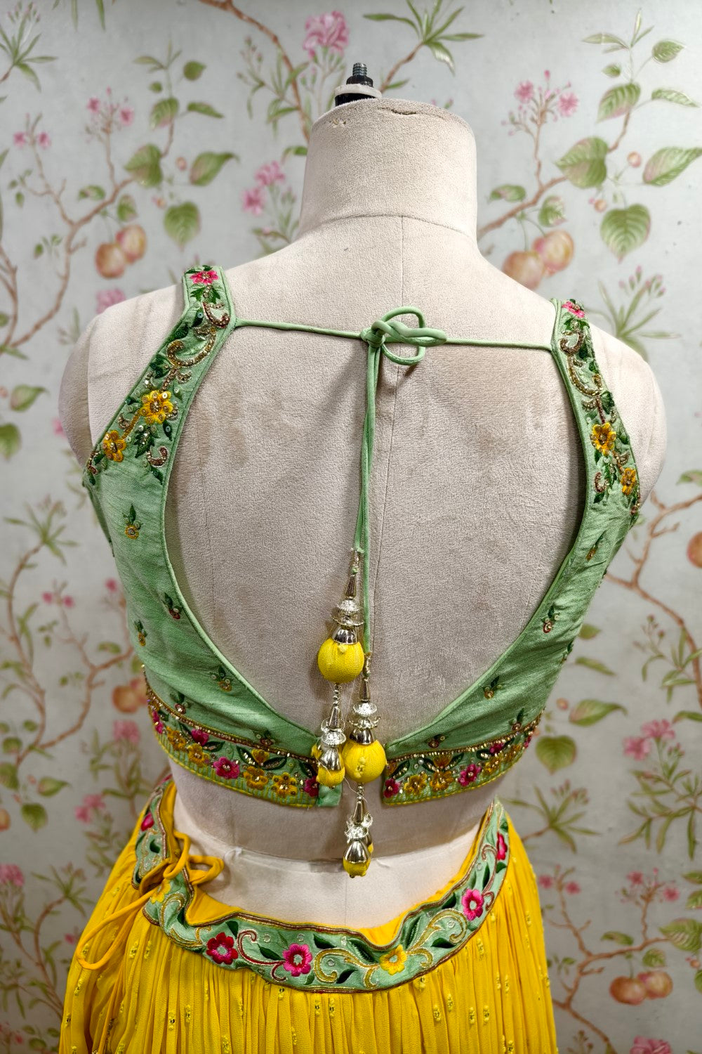 Vibrant Yellow and Green Lehenga - Perfect Mehendi Celebration Ensemble