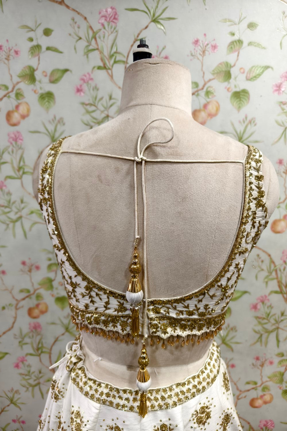 Pristine White Lehenga with Luxurious Golden Embroidery - Bridal & Festive Designer Ensemble