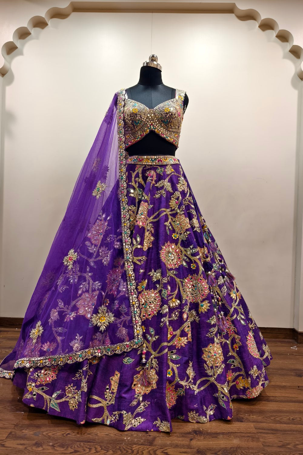 Exquisite Purple Designer Lehenga with Intricate Embellishments - Premium Ethnic Wear Main image