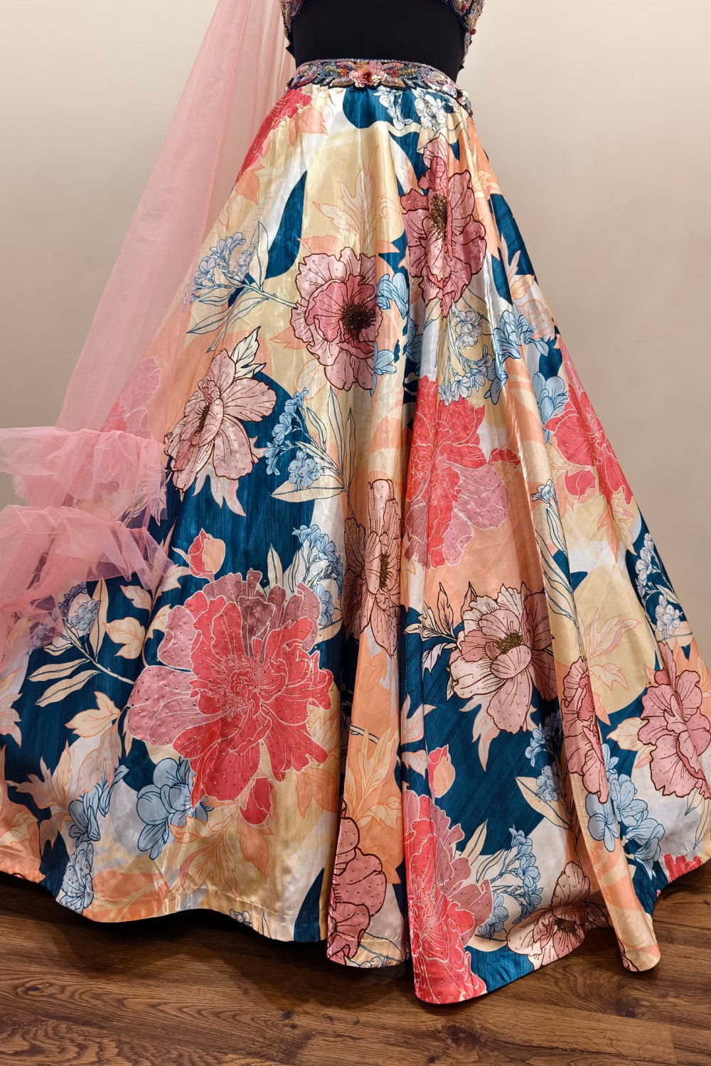 Ethereal Floral Lehenga - Soft Pastel Designer Ethnic Wear