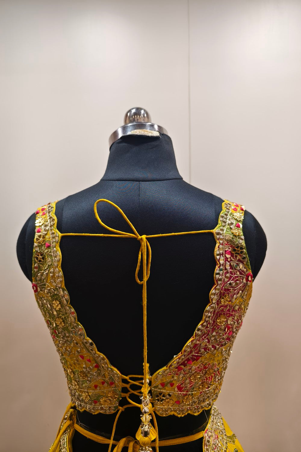 Yellow Lehenga with Delicate Soft Floral Embroidery - Designer Ethnic Wear - Ideal for Mehendi Celebrations