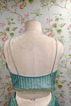 Elegant Teal Net Dupatta Lehenga - Designer Ethereal Ethnic Wear