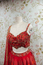 Classic Bright Red Lehenga - Traditional Designer Bridal Wear