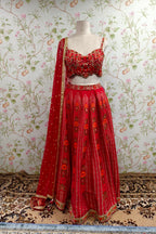 Classic Bright Red Lehenga - Traditional Designer Bridal Wear