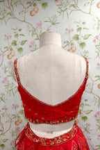 Classic Bright Red Lehenga - Traditional Designer Bridal Wear