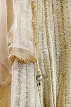 Traditional Embroidered Lehenga and Textured Blouse in Pistachio Color - Designer Ethnic Masterpiece