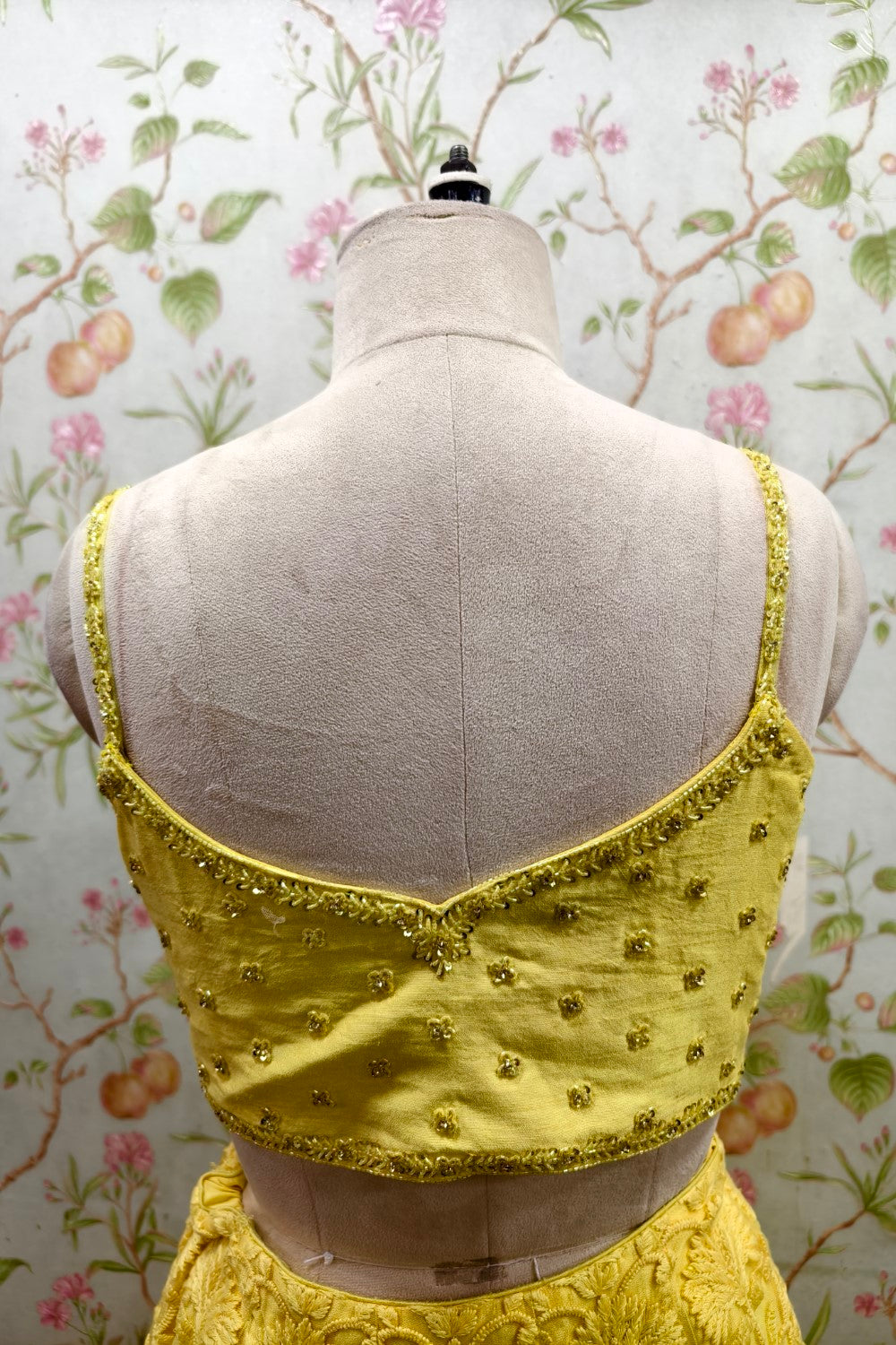 Bright Yellow Net Embroidered Lehenga - Radiant Designer Ethnic Ensemble