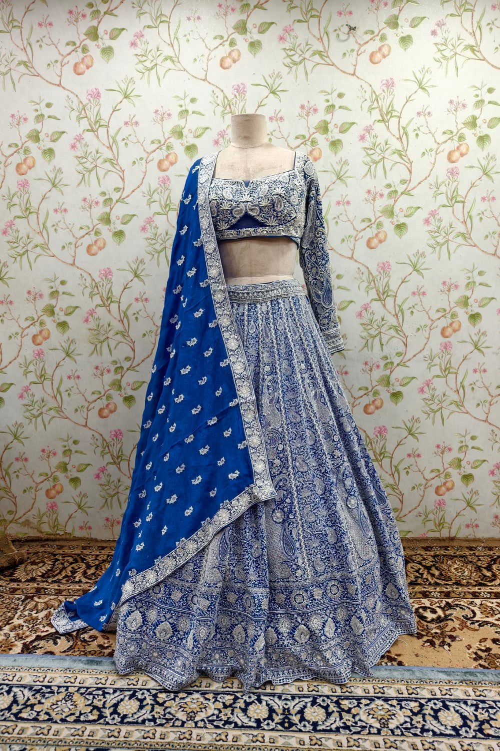 Zari work Embroidered Lehenga choli