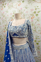 Zari work Embroidered Lehenga choli