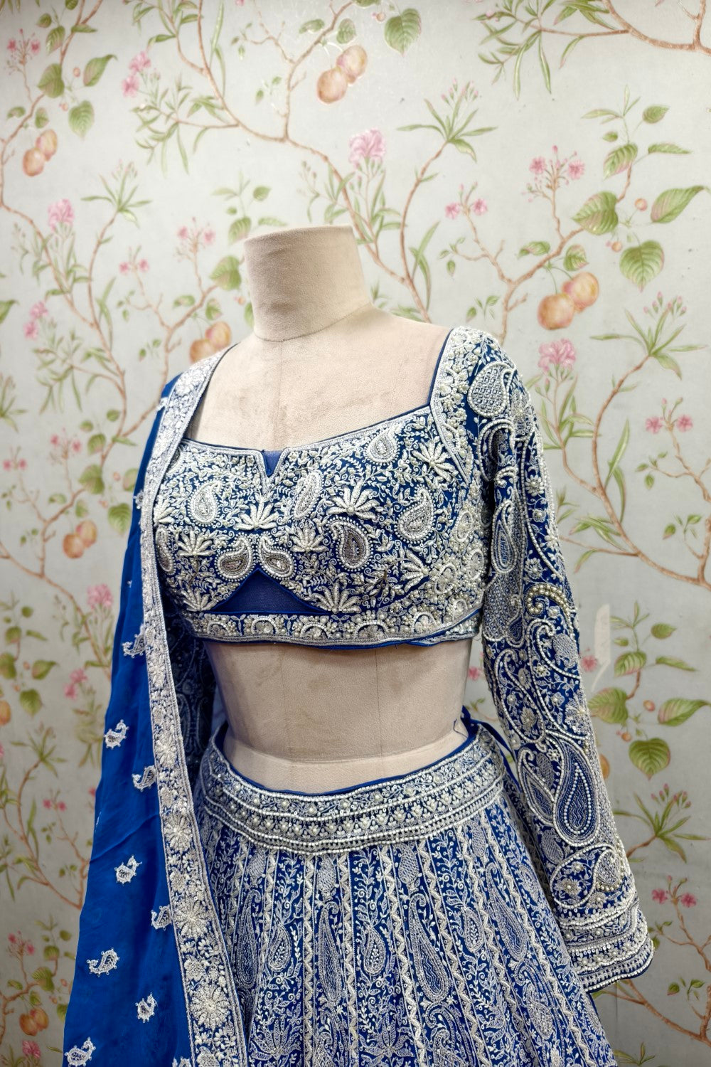 Zari work Embroidered Lehenga choli