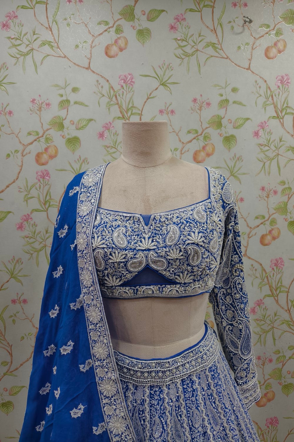 Zari work Embroidered Lehenga choli