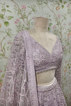 Hand Embroidered Resham And Lehenga Set
