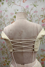 White Resham work lehenga with zari