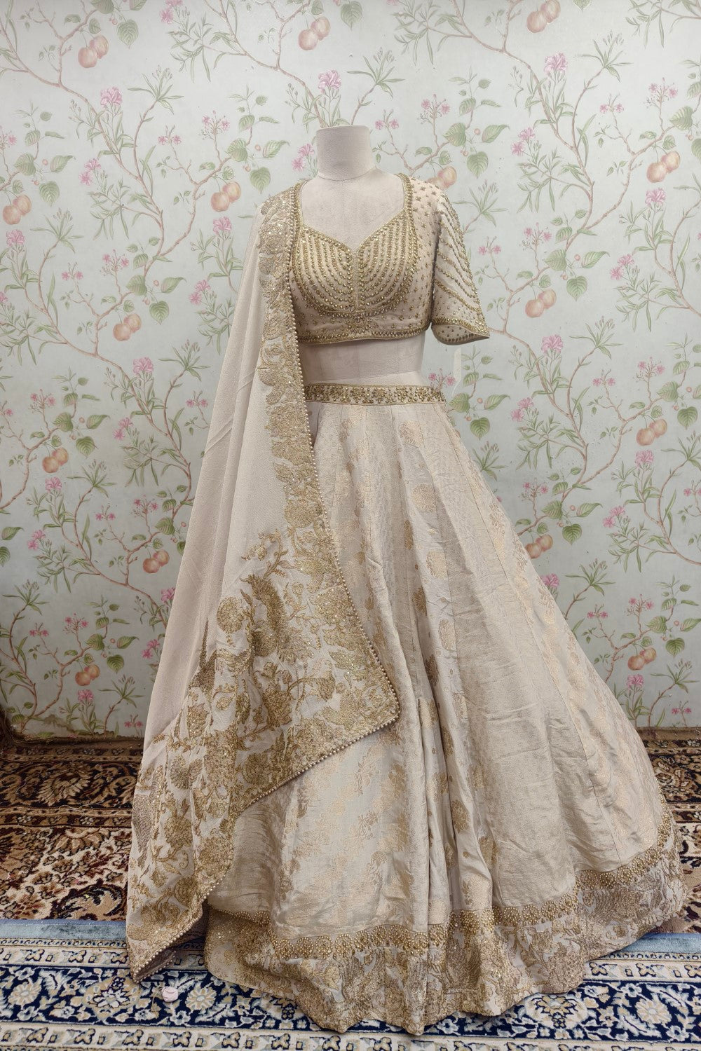 Gold work Zari lehenga