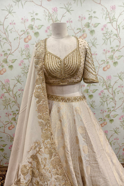 Gold work Zari lehenga