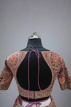 Maroon Lehenga And Blouse Silk Embellished Sequin Safarish Floral Bridal Set