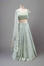 Mint Green Embroidered Lehenga with Intricate Pearl & Sequin Detailing