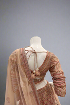 Gold Lehenga And Blouse Embroidery Zardozi Sweetheart Neck Set