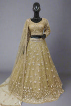 Classy Black lehenga with handwork sequins and  moti work