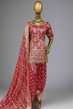 White banarasi  sharara suit