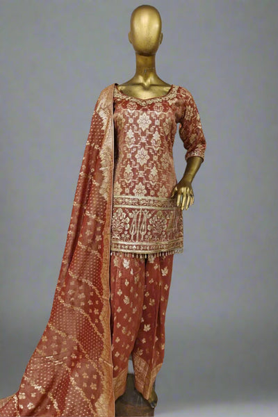 White banarasi  sharara suit