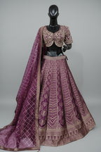 Perfect  wine brocade lehenga