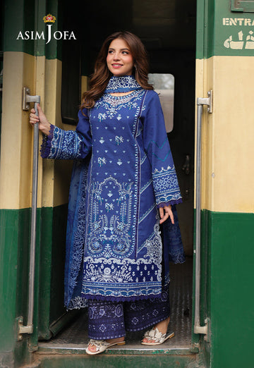 Asim Jofa | Summer Rhapsody |  AJUBU-02 Embroidered Jacquard
