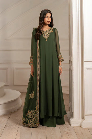 Iznik | Luxury Formals | UE-416 Embroidered Chiffon