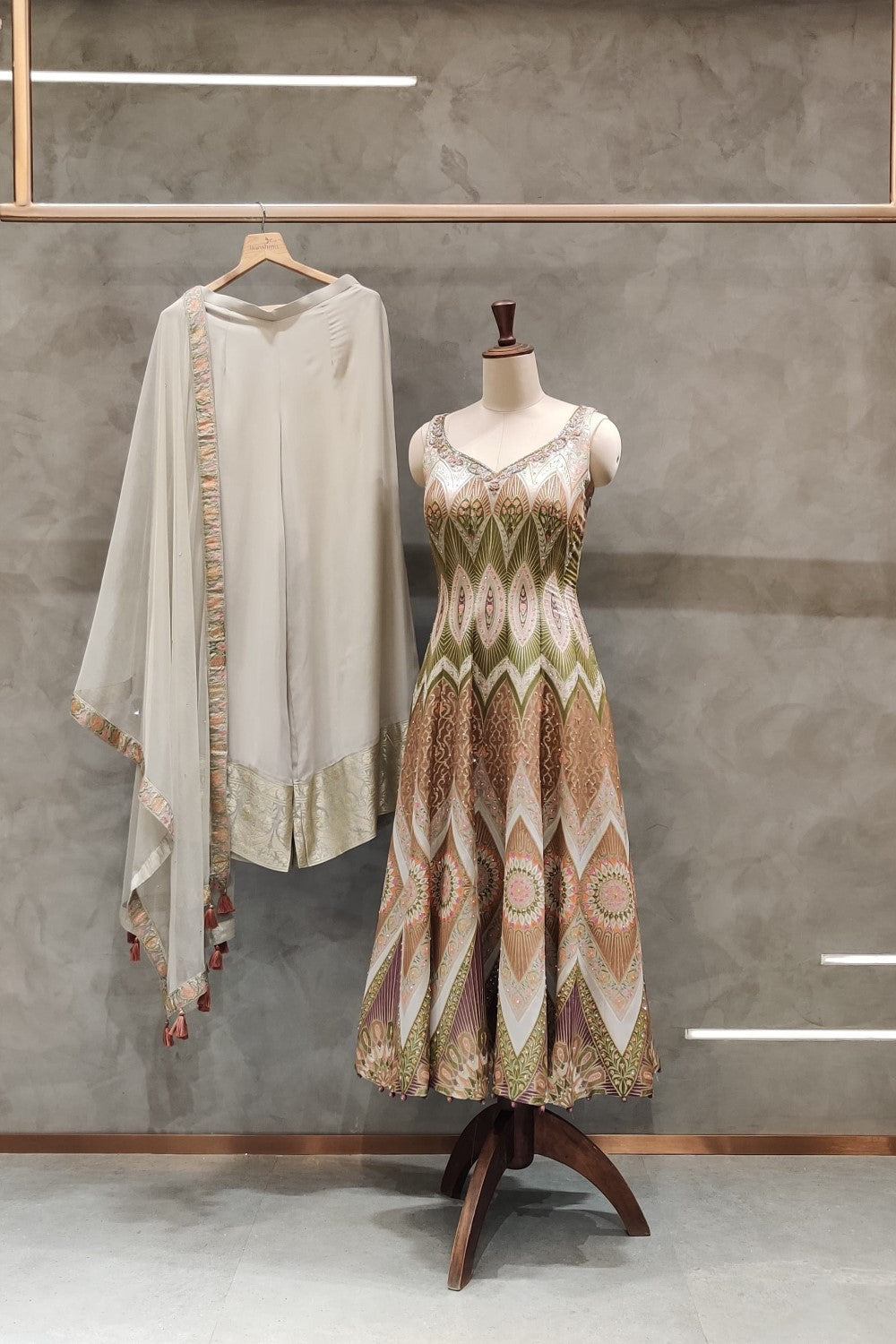 Light Color Pattern Sharara Suit Main image