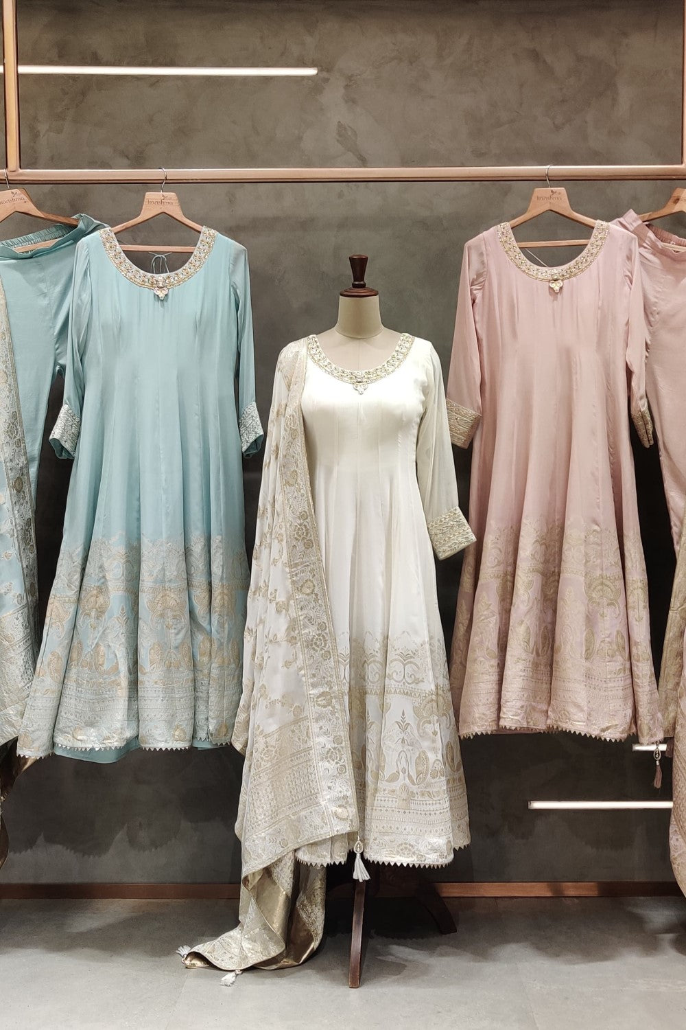 Pristine White Sharara Suit with Delicate Light Golden Embroidery - Elegant Designer Ethnic Ensemble Main image