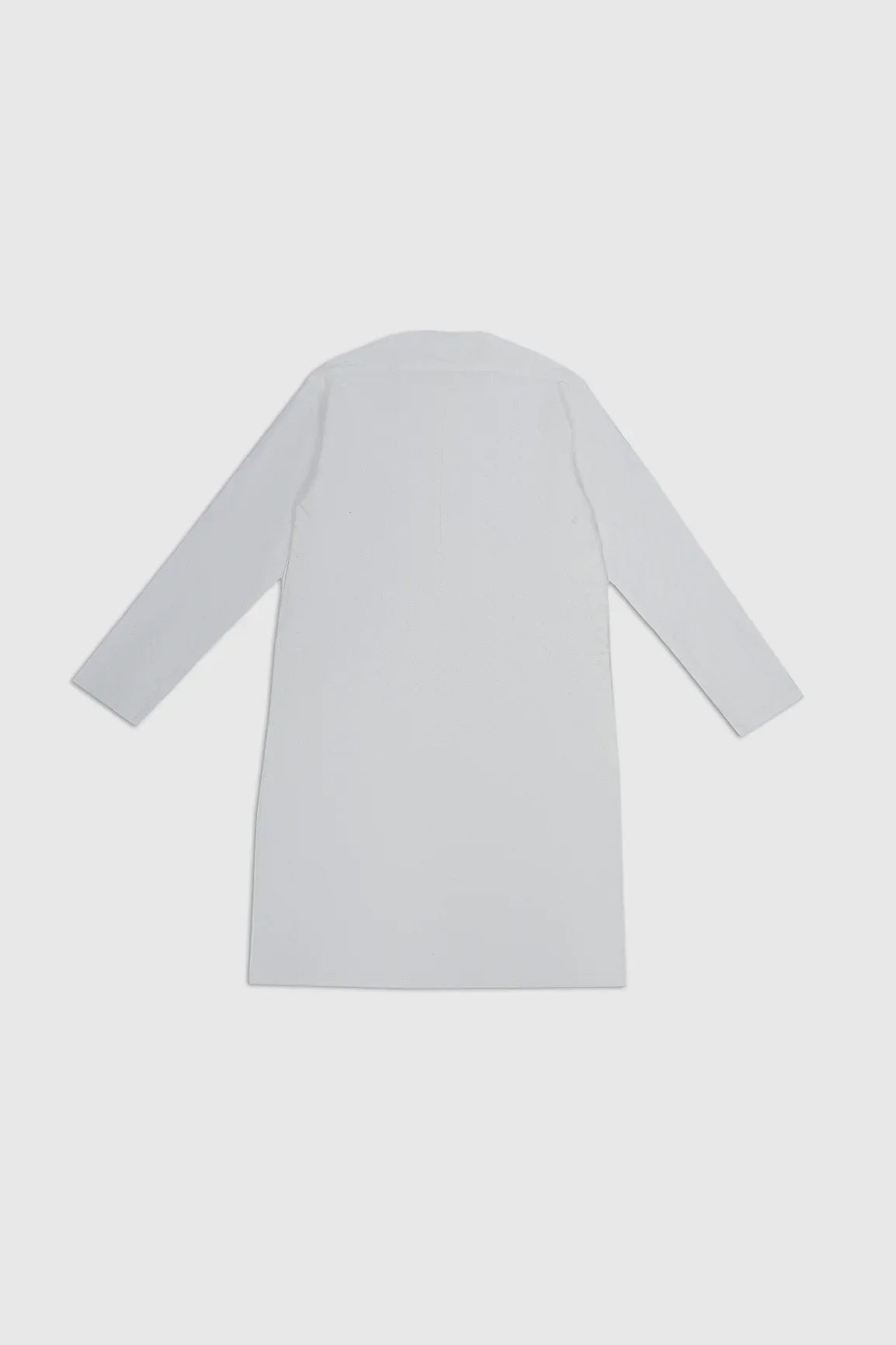 Off White Cotton Embroidered Kurta Trouser - Kids