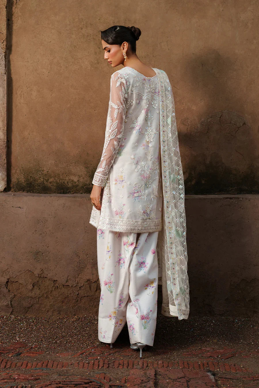 Iznik | Printed Formals ‘25 | UE-534 Embroidered Net