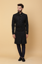 Modern Black Sherwani