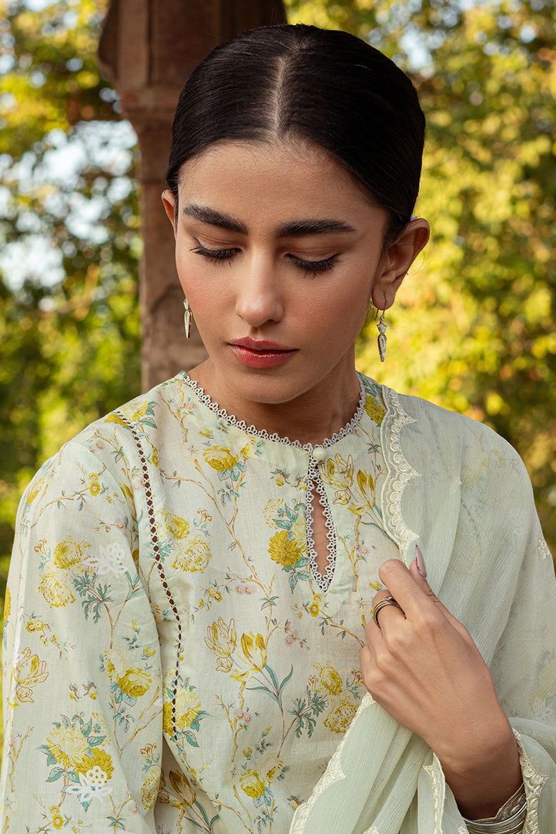 Cross Stitch | Premium Lawn 24 | LIME PRIMROSE
