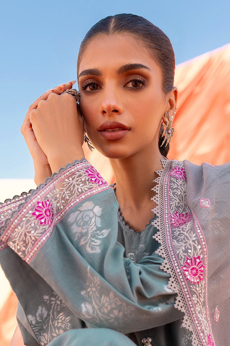 Cross Stitch | Eid Lawn 24 | SILVER SHINE
