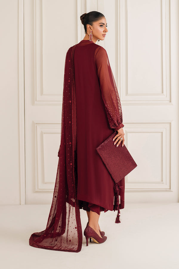 Baroque | Luxury Pret 25 | EMBROIDERED CHIFFON PR-1136