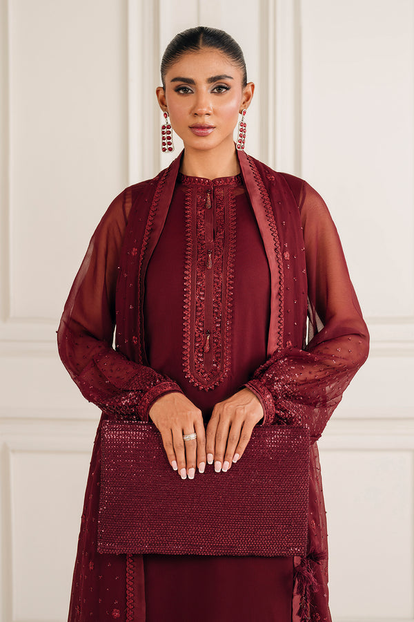 Baroque | Luxury Pret 25 | EMBROIDERED CHIFFON PR-1136