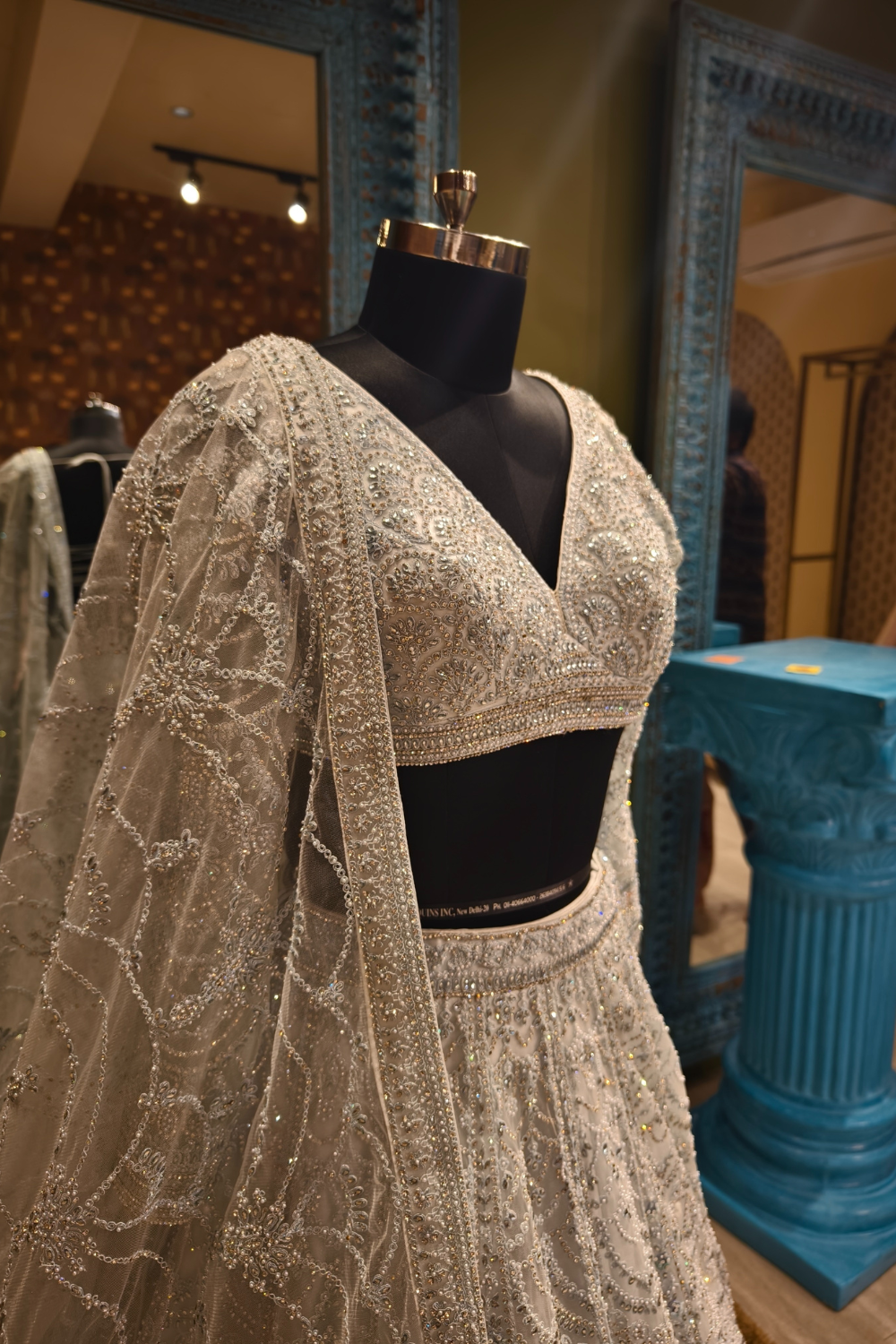 Dreamy White Embroidered Lehenga