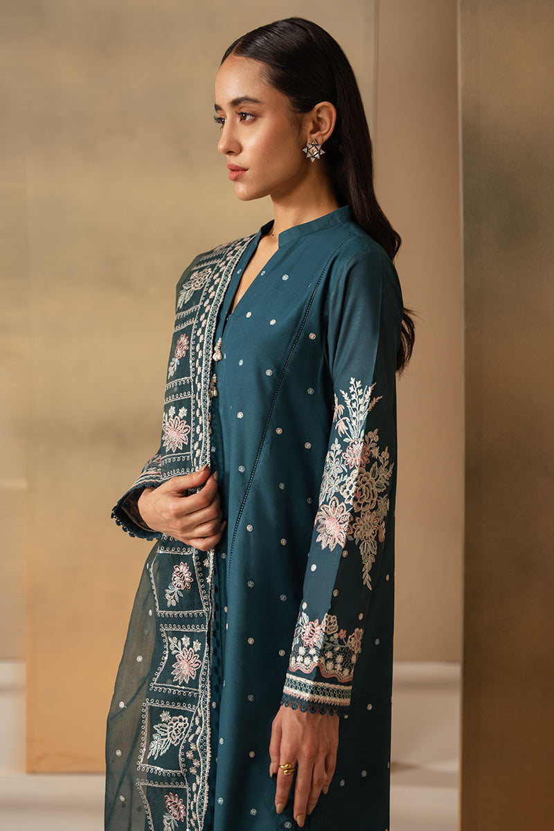 Cross Stitch | Mahiri Embroidered Lawn 24 | MIDNIGHT BLOOM