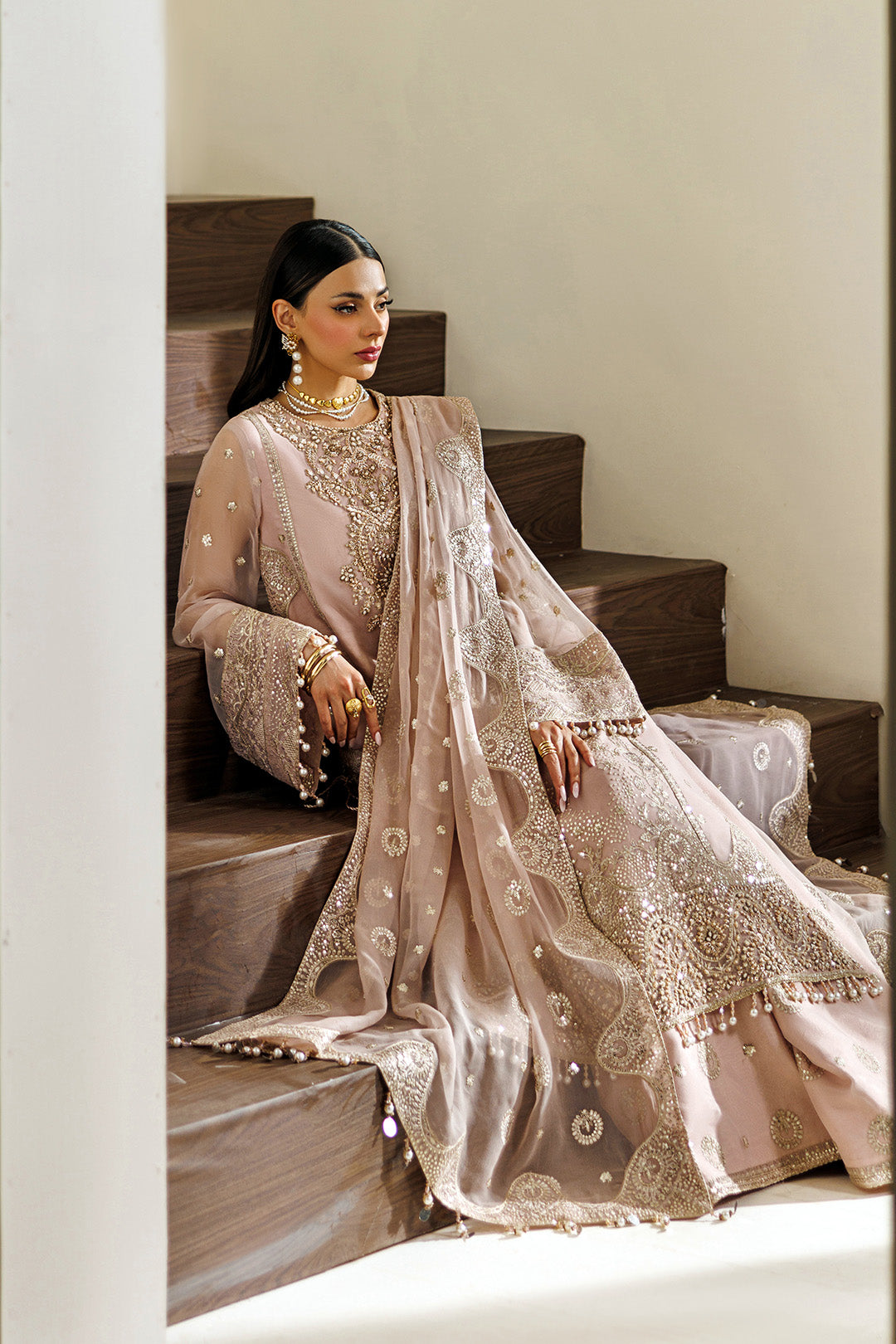 Alizeh | Aymal Luxury Bamber Chiffon | AF-BHM-4076-Reef