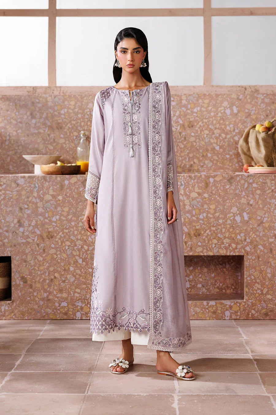 Iznik | Sunscape Lawn '26 | UE-697 Embroidered Lawn