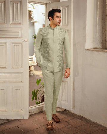Pakistani Menswear | Faiza Saqlain | Gazsi